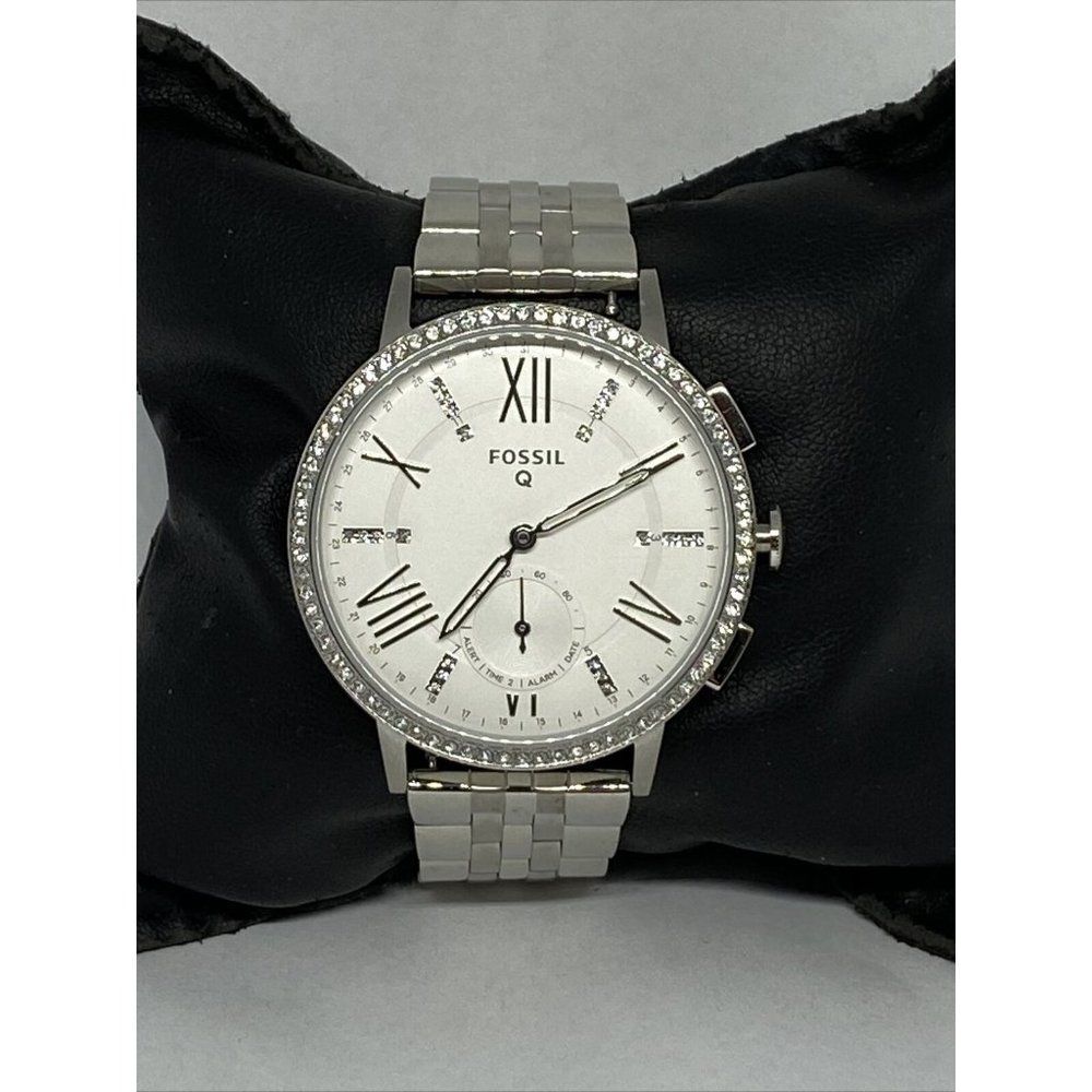 Fossil FTW1105 Womens Stainless Steel Silver Analo